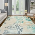 thumbnail image 1 of Wondo Modern Abstract Area Rugs 4x6, Washable Rugs for Living Room Soft Rugs for Bedroom, Beige, 1 of 8