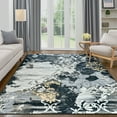 thumbnail image 1 of Wondo Modern Abstract Area Rugs 8x10, Large Washable Rugs for Living Room Soft Rugs for Bedroom, Black, 1 of 8