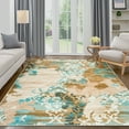 thumbnail image 1 of Wondo Modern Abstract Area Rugs 8x10, Large Washable Rugs for Living Room Soft Rugs for Bedroom, Orange, 1 of 8