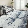 thumbnail image 1 of Wondo Washable Abstract Area Rug, 5x8 Gray Modern Living Room Carpet, Non-Slip Non-Shedding Bedroom Rug, Indoor Rugs, Stain Resistant Rug for Dining Room and Dorm, 1 of 8