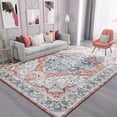 thumbnail image 1 of Wondo Washable Rugs Vintage Area Rug Rug for Living Room, Bedroom, Kids Room, 4' x 6', Light Orange, 1 of 8