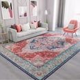thumbnail image 1 of Wondo Washable Rugs Vintage Area Rug Rug for Living Room, Bedroom, Kids Room, 4' x 6', Multicolor, 1 of 8