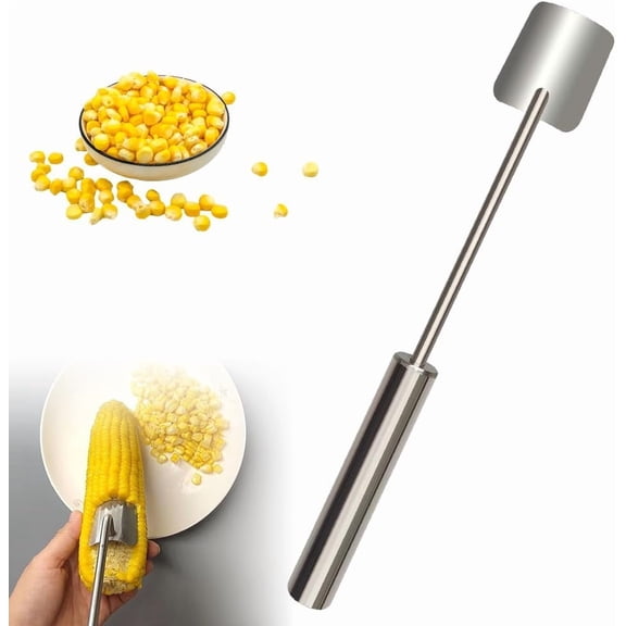 Wondolla Corn Stripper - Stainless Steel Corn Peeler Tool With Ergonomic Handle