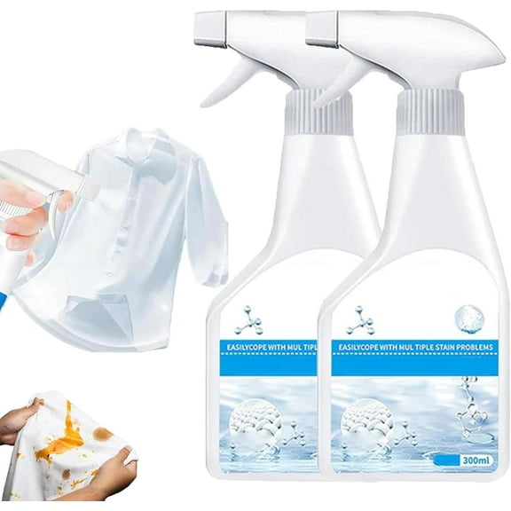 Wondolla Stain Remover, Dry Clean-on-the-Go Stain Remover Spray, Multi-purpose Cleaner and Laundry Stain Remover, No Water, No Waiting, Removal Grease for Clothes Shoes Laundry