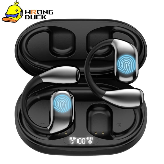 Wrongduck AI Language Translator Earbuds, OWS Real-Time 3-in-1 Translation Earbuds 144 Languages & Accents, Translation Device for Travel Business Learning, Black