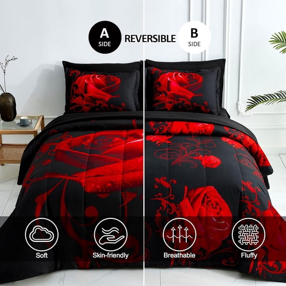 Wongs Bedding USA Floral King Size Comforter Set