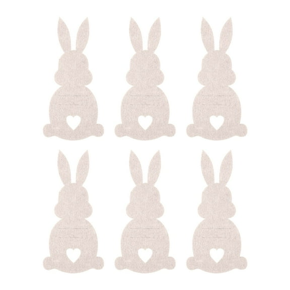 Wonitaaizi 6 Pcs Easter Bunny Money Holder for Cash Easter Gifts Bulk Felt Bunny Money Card Holder Cute Basket Stuffers Decoration for Grandchildren Family Friends Holiday Party Keepsake