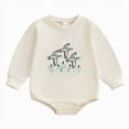 thumbnail image 1 of Wonitaaizi Baby Boy Clothes Bubble Romper Mallard Duck Long Sleeve Sweatshirt Bodysuit Fall Winter Romper (3-6 Months,Khaki), 1 of 4