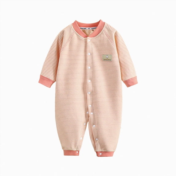 Wonitaaizi Baby Boy Clothes Fall Long Sleeve Romper Infant Fall Bodysuit Jumpsuit (9-12 Months,Pink)
