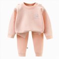 thumbnail image 1 of Wonitaaizi Baby Boy Outfit Long Sleeve Top+Pants Toddler Winter Clothes 2PC (12-13 Years,Light Pink), 1 of 5
