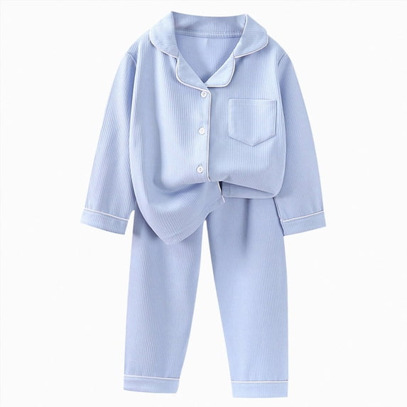 Wonitaaizi Baby Boy Pants Outfits Long Sleeve Top Pants Fall Christmas Clothes Set Warm Winter (12-13 Years,Blue)