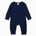 thumbnail image 1 of Wonitaaizi Baby Boy Rompers Bodysuit Jumpsuit Playsuit One Piece Outfit Clothes (4-8 Months,Dark Blue), 1 of 6