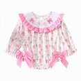 thumbnail image 1 of Wonitaaizi Baby Girls First Birthday Outfit 1st Birthday Romper Jumpsuit(12-18 Months,Light Pink), 1 of 6