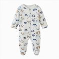 thumbnail image 1 of Wonitaaizi Baby Girls One Piece Baby Clothes Newborn Romper Infant Outfit (9-12 Months,Dark Blue), 1 of 5
