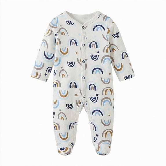 Wonitaaizi Baby Girls One Piece Baby Clothes Newborn Romper Infant Outfit (9-12 Months,Dark Blue)