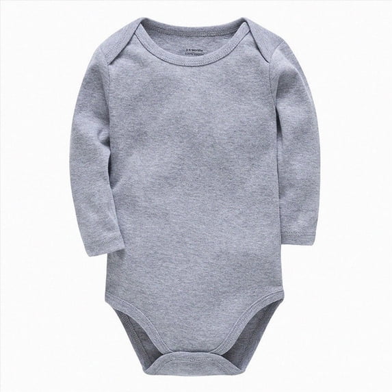 Wonitaaizi Baby Newborn Boys Girls Long Sleeve Bodysuit Loose Onesie Outfit Romper Toddler Infant Funny Jumpsuit(0-3 Months,Grey)