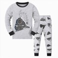 thumbnail image 1 of Wonitaaizi Boys Halloween Pajamas Pjs Kids Long Sleeve Holiday Sleepwear (2-3 Years,Grey), 1 of 7