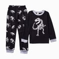 thumbnail image 1 of Wonitaaizi Boys Pajamas Glow In The Dark Planet Pjs Toddler 2 Piece Sleepwear Kids Clothes Set (4-5 Years,Black), 1 of 4