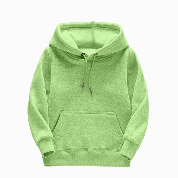 Wonitaaizi Girls Hoodie Trendy Cute Hooded Sweatshirt with Pocket Kids Pullover Winter Clothes Teens (10-12 Years,Green)