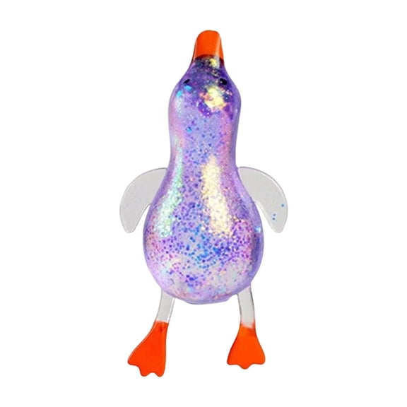 Wonitaaizi Glitter Ducks Squishy Fidget Toys Stress Relief Sensory Balls for Adults Anxiety Focus Desk Toys Fun Party Favors Stocking Stuffers(A)