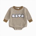 thumbnail image 1 of Wonitaaizi Halloween Baby Clothes Newborn Boy Girl Pumpkin Bubble Romper Sweatshirt Infant Toddler Fall Outfit(6-12 Months,White), 1 of 5