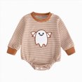 thumbnail image 1 of Wonitaaizi Halloween Baby Clothes Newborn Boy Pumpkin Romper Sweatshirt Fall Outfit(0-3 Months,Orange), 1 of 5