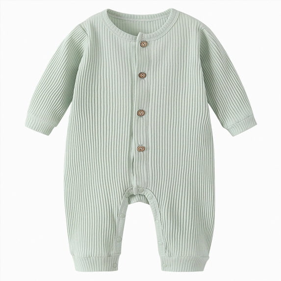 Wonitaaizi Infant Baby Boy Fall Clothes Long Sleeve Onesie Romper Jumpsuit Winter(12-18 Months,Green)