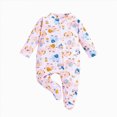 thumbnail image 1 of Wonitaaizi Infant Toddler Girls Footed Pajamas One-Piece Romper Sleep and Play (0-3 Months,Light Pink), 1 of 4