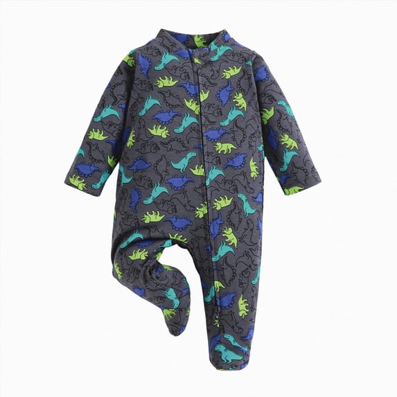 Wonitaaizi Infant Toddler Girls Footed Pajamas One-Piece Romper Sleep and Play (6-12 Months,Black)