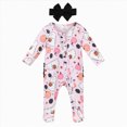 thumbnail image 1 of Wonitaaizi Newborn Baby Girl Clothes Footie Romper Headband Outfits(3-6 Months,Pink), 1 of 7
