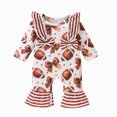 thumbnail image 1 of Wonitaaizi Newborn Baby Girl Clothes Long Sleeve Romper Jumpsuit Romper Outfits (3-6 Months,Coffee), 1 of 7