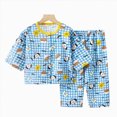 thumbnail image 1 of Wonitaaizi Pajamas Set for Girls Long Sleeve Set Pj Sets Tops and Long Pjs Bottoms (10-11 Years,Sky Blue), 1 of 4