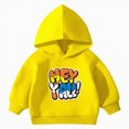 thumbnail image 1 of Wonitaaizi Toddler Baby Boy Sweatshirt Hoodie Pullover Solid Crewneck Long Sleeve Blouse Top Clothes (18-24 Months,Yellow), 1 of 7
