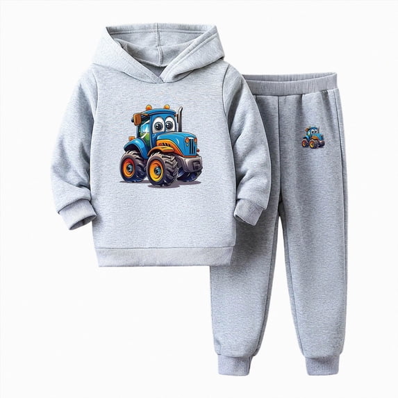 Wonitaaizi Toddler Boy Clothes Outfits Long Sleeve Hoodie Sweatshirt Pants Set 2PCS Baby Boys Fall (2-3 Years,Grey)