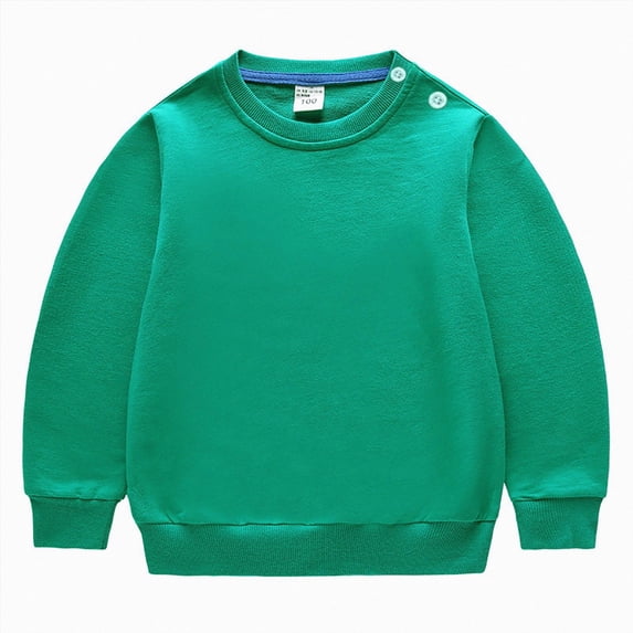 Wonitaaizi Toddler Kids Baby Girl Long Sleeve Sweatshirt Casual Pullover Infant Crewneck Sport Tops (5-6 Years,Green)