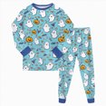 thumbnail image 1 of Wonitaaizi Toddler Pajamas Boys Pjs Sleepwear Kids Halloween Clothes Set (6-7 Years,Sky Blue), 1 of 7