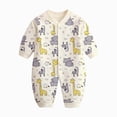 thumbnail image 1 of Wonitaaizi Unisex Baby Clothes for Boys Onesie Infant Long Sleeve Romper Cute Outfit(0-3 Months,Light Yellow), 1 of 4