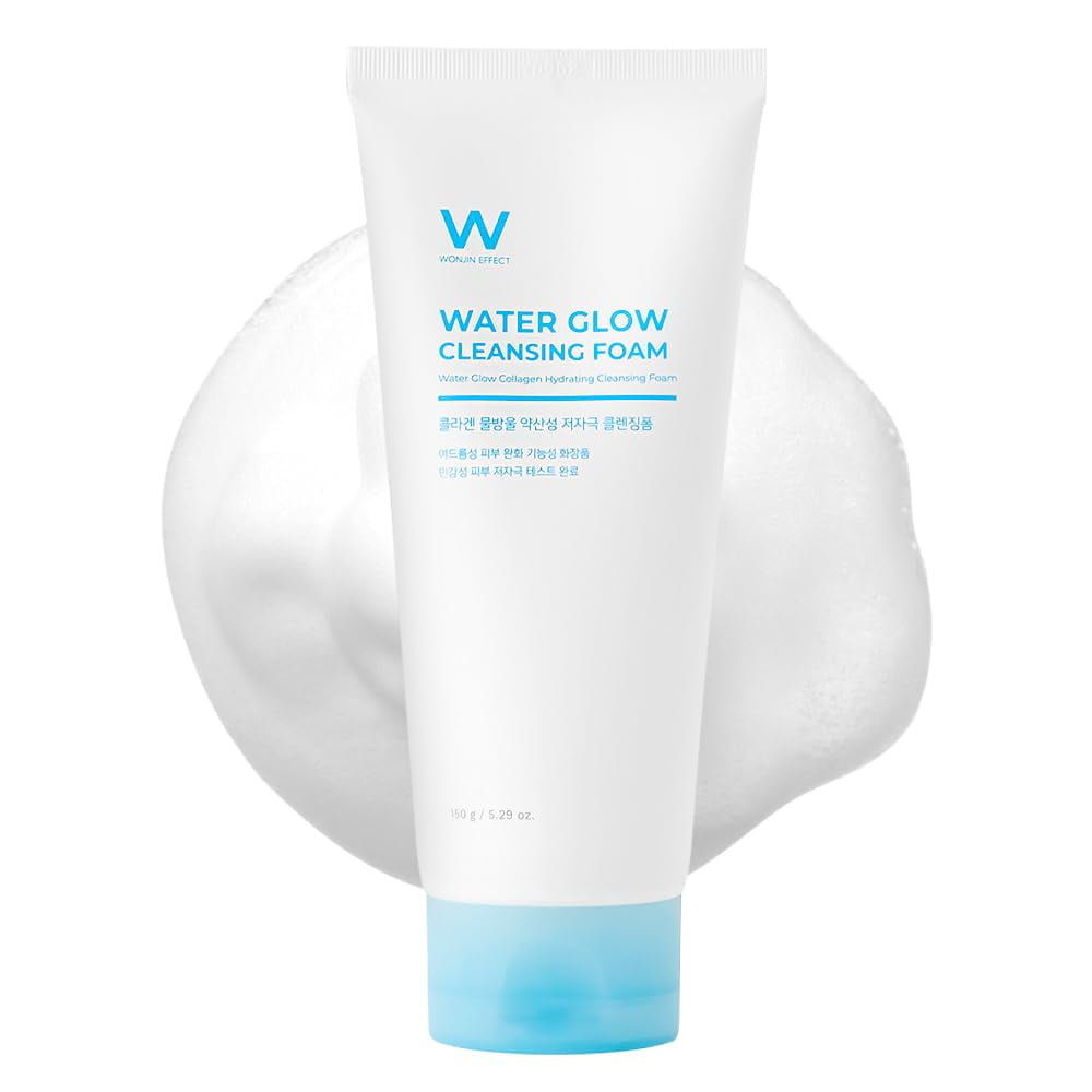 Wonjin Effect WATER GLOW CLEANSING FOAM 5.29 fl Oz, Oil free