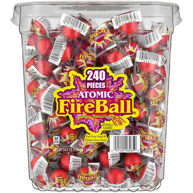 Wonka Atomic Fireball, Candy, Cinnamon Flavor, Individually