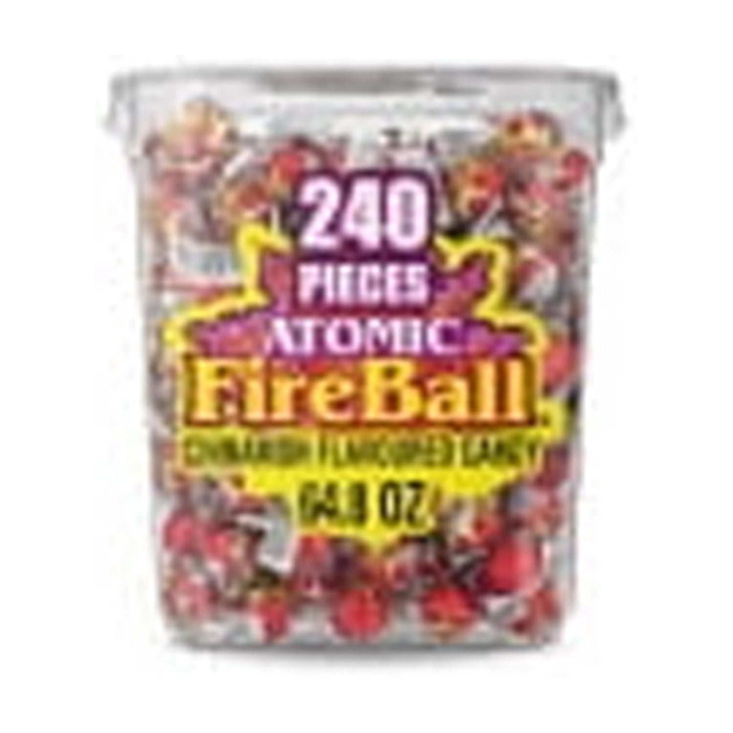 Wonka&nbsp;Atomic Fireball Jawbreakers&nbsp;,&nbsp;Cinnamon Flavor Individually&nbsp;Wrapped Candy, (240 Count)