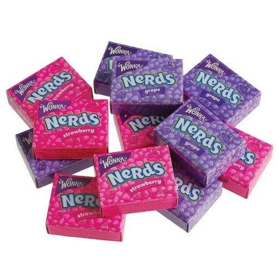 Wonka Nerds Mini Boxes Strawberry and Grape Flavors 5 Pound Box