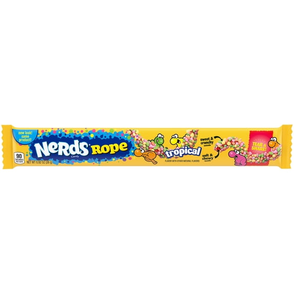 Wonka Nerds Nerds Rope Tropical .92oz-Pack of 2