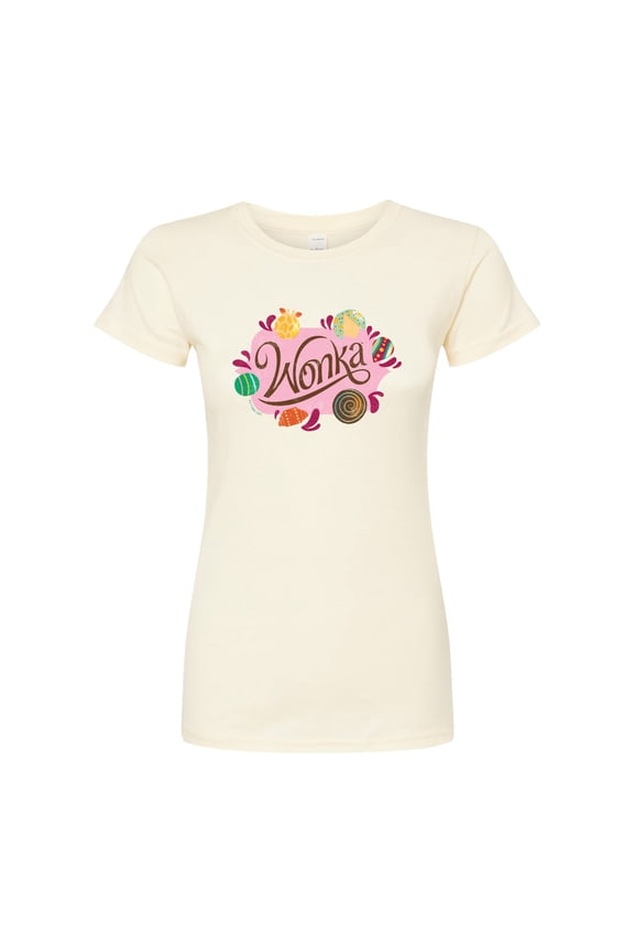 Wonka - Original Candy Logo - Juniors Fitted Graphic T-Shirt