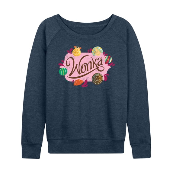 Wonka - Original Candy Logo - Women's Lightweight French Terry Long Sleeve Shirt