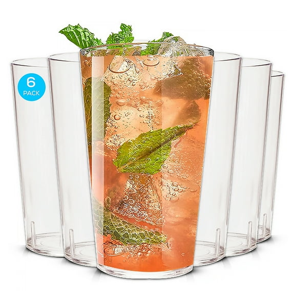 Wonkyware 12oz Tritan Plastic Tumbler Cup set of 6