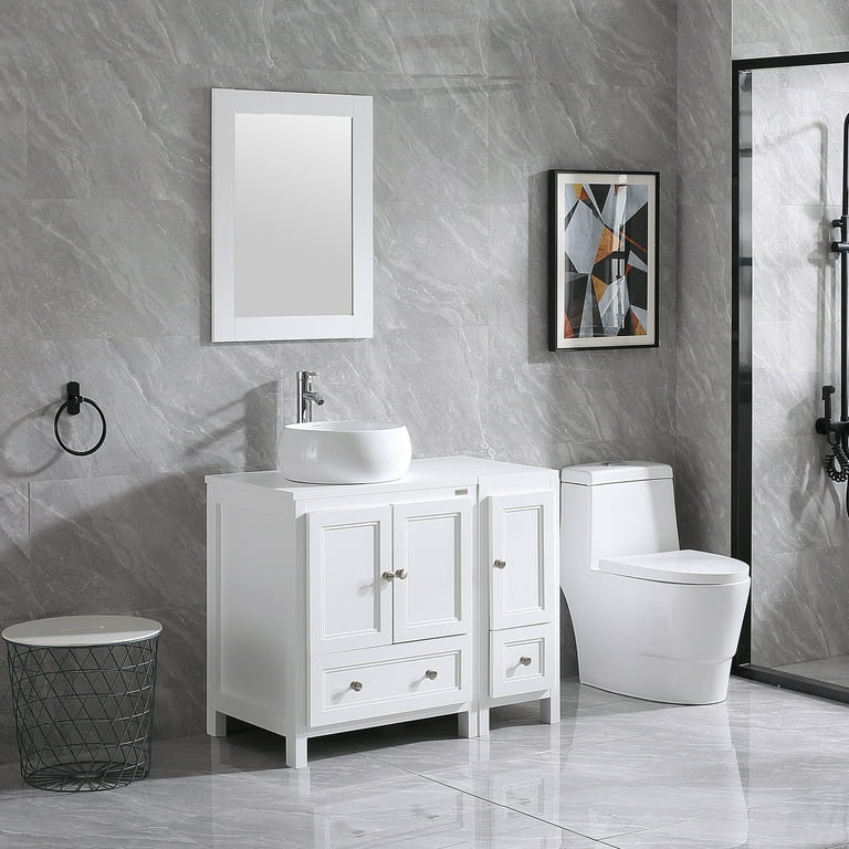 Vanity with faucet deals