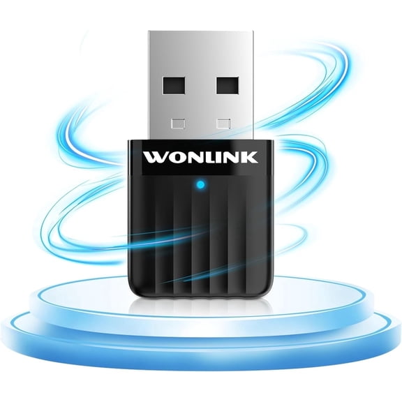 Wonlink 650Mbps Wireless Network Card Dual Band 2.4G&5G WiFi Adapter for PC,Wireless USB Wifi Dongle,Network Adapters for Win7/10/11