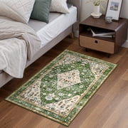 Wonnitar 2'x3' Boho Tribal Entryway Rug, Washable Kitchen Rug Indoor Door Mat Entrance Non Slip Stain Resistant Vintage Cottage Small Area Rug for Bedroom Bathr