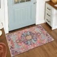 thumbnail image 1 of Wonnitar 2'X3' Small Boho Tribal Rugs for Entryway,Soft Kitchen Rugs Non Slip Washable Rugs,2X3ft Modern Foldable Door Mat Indoor Entrance Low-Pile Throw Rug for Bedroom Bathroom, 1 of 6