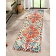 thumbnail image 1 of Wonnitar 2'x6' Washable Kitchen Runner Rug,Hallway Entryway Runner Rug, Oriental Medallion Distressed Non-Slip Mat, Bohemian Low-Pile Floor Carpet Runner for Bathroom Laundry Bedside, 1 of 6